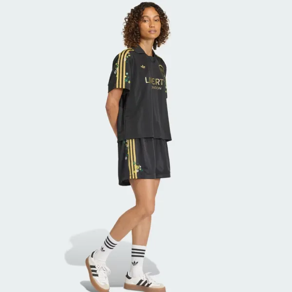 Áo Polo Nữ Adidas Originals x Liberty London Jersey KD2969 Màu Đen Size XS