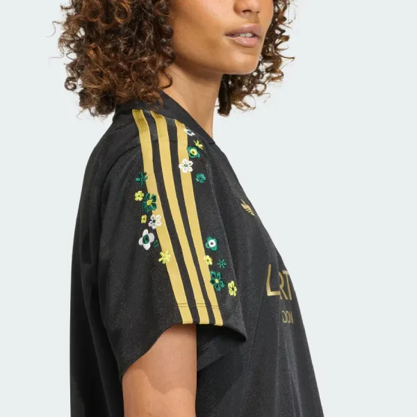 Áo Polo Nữ Adidas Originals x Liberty London Jersey KD2969 Màu Đen Size XS