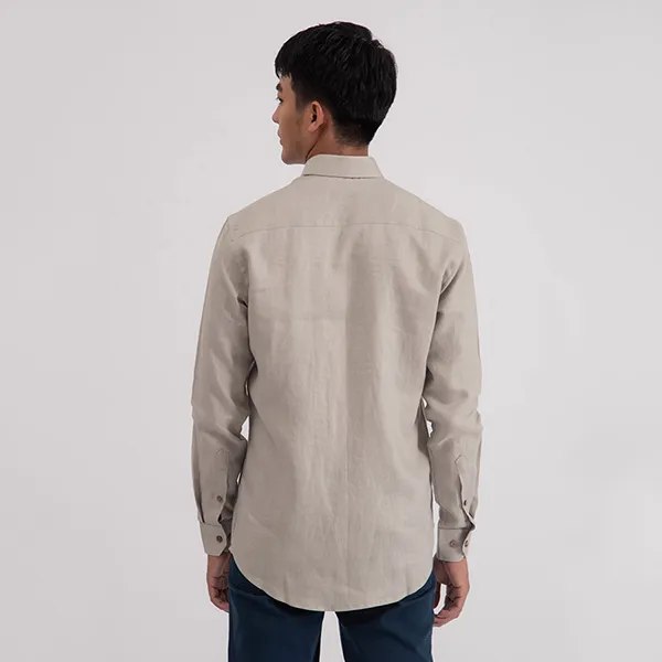 Áo Sơ Mi Linen Nam F2 Fashion & Freedom SMM115-X-S-0619 Màu Xám Size S