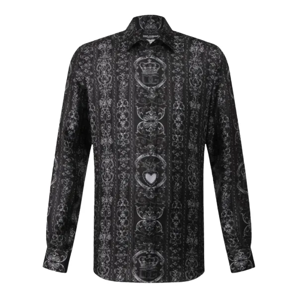 Áo Sơ Mi Nam Dolce & Gabbana D&G G5GZ1T HS18W HNMTJ Màu Đen Size 38