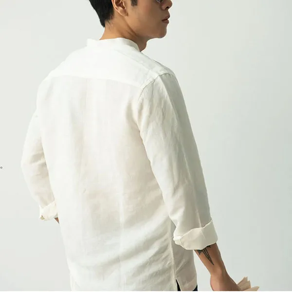 Áo Sơ Mi Nam F2 Fashion & Freedom Linen New Spirit SMM208-S-TRẮNG LT-0122 Màu Trắng Size S