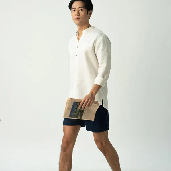 Áo Sơ Mi Nam F2 Fashion & Freedom Linen New Spirit SMM208-S-TRẮNG LT-0122 Màu Trắng Size S