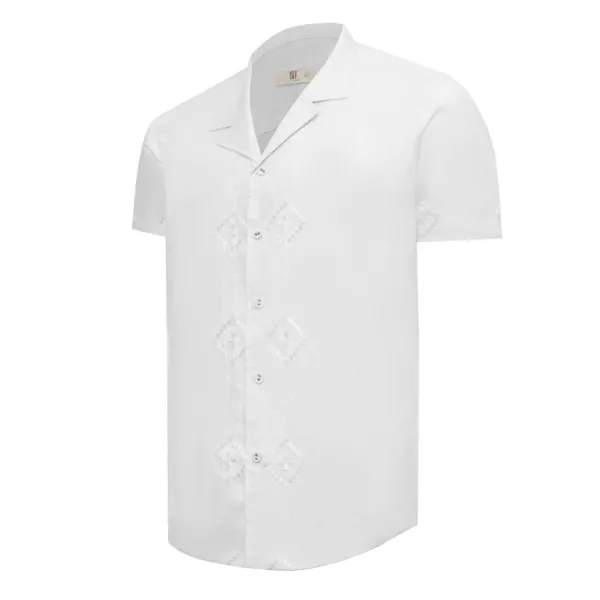 Áo Sơ Mi Nam F2 Fashion & Freedom Linen SMMN027-T-M-1023 Màu Trắng Size M