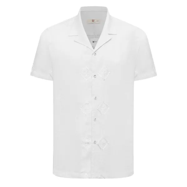 Áo Sơ Mi Nam F2 Fashion & Freedom Linen SMMN027-T-M-1023 Màu Trắng Size M