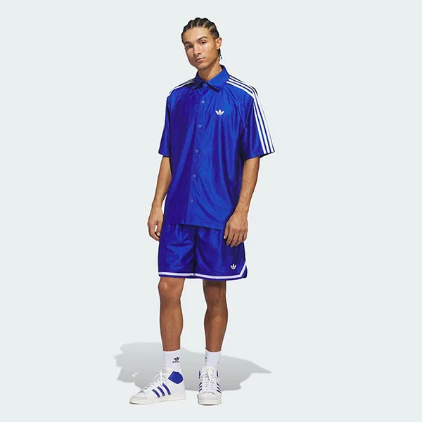 Áo Sơ Mi Unisex Adidas Originals Basketball Flame KB7524 Màu Xanh Dương Đậm Size XL