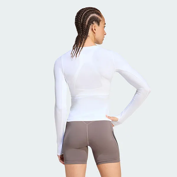 Áo Thun Dài Tay Nữ Adidas Prime Lift Essentials Contour Long-Sleeve Training T-Shirt KD2211 Màu Trắng Size XS