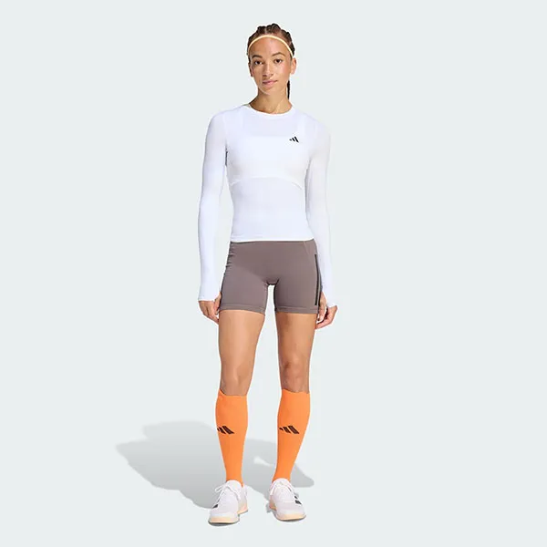 Áo Thun Dài Tay Nữ Adidas Prime Lift Essentials Contour Long-Sleeve Training T-Shirt KD2211 Màu Trắng Size XS