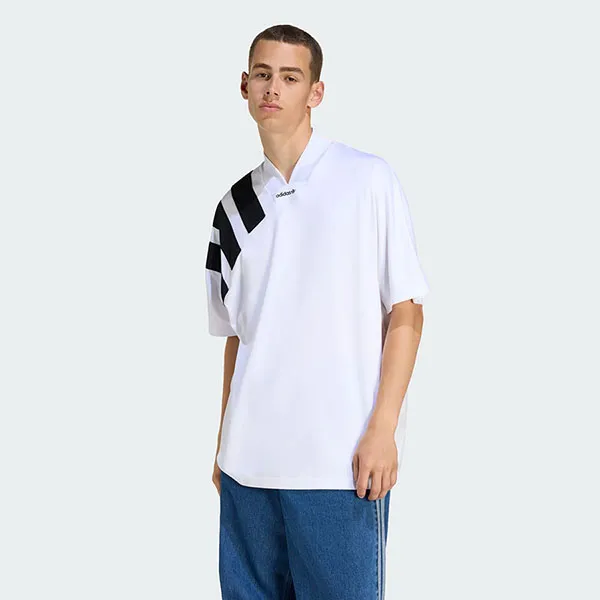 Áo Thun Nam Adidas Adicolor Color Block Jersey KT0572 White/ Black Màu Trắng Size S