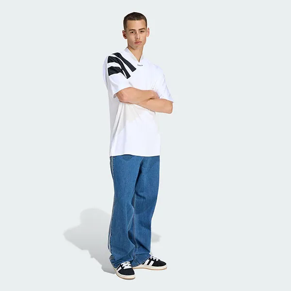 Áo Thun Nam Adidas Adicolor Color Block Jersey KT0572 White/ Black Màu Trắng Size S