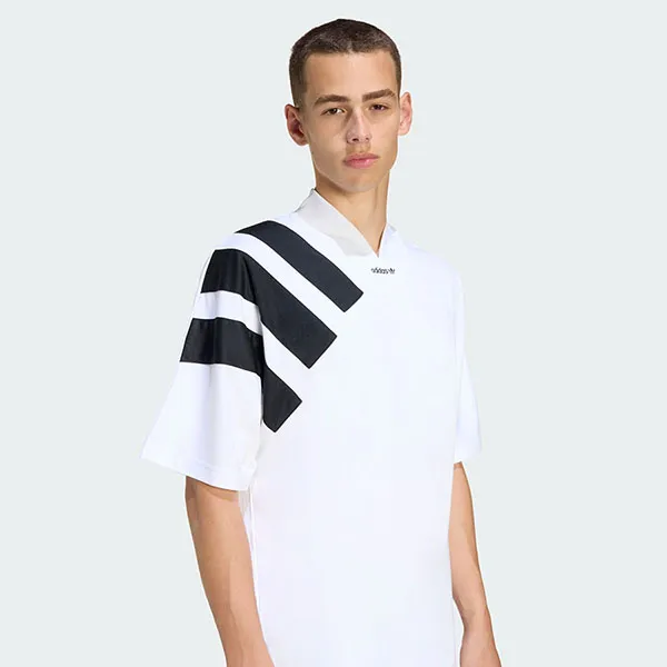 Áo Thun Nam Adidas Adicolor Color Block Jersey KT0572 White/ Black Màu Trắng Size S