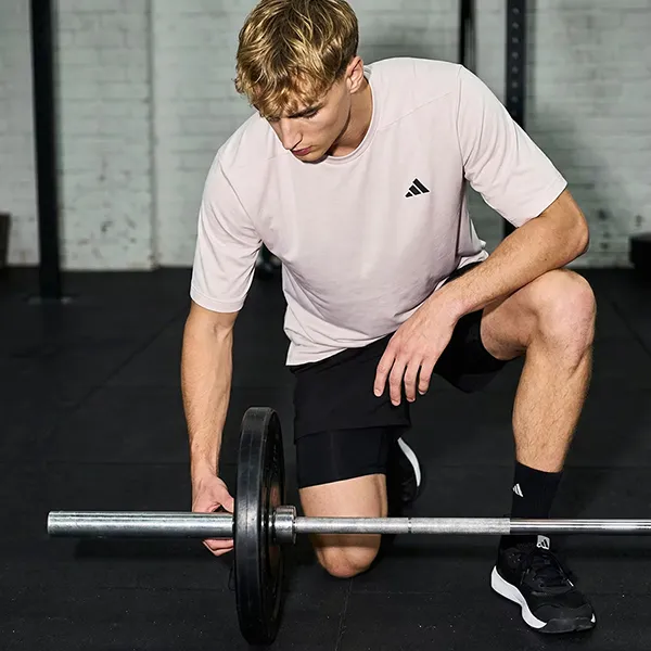 Áo Thun Nam Adidas D4T PrimeLift Essentials Workout T-Shirt KF8195 Màu Tím Nhạt Size M