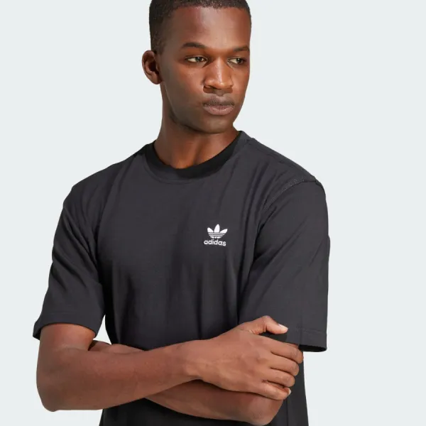 Áo Thun Nam Adidas Essentials Trefoil JI8545 Tshirt Màu Đen Size S