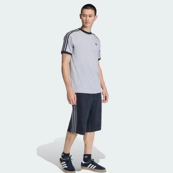 Áo Thun Nam Adidas Grey 3-Stripes T-Shirt KE3532 Màu Xám Size S
