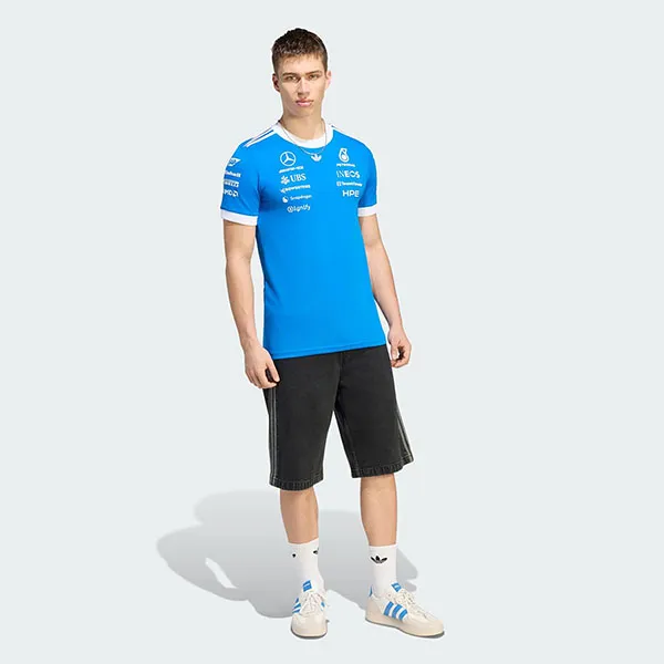 Áo Thun Nam Adidas Mercedes AMG Petronas Formula 1 Team Blue Wonder Driver Jersey KW1660 Màu Xanh Blue Size M