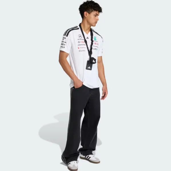 Áo Thun Nam Adidas Mercedes-AMG Petronas Formula 1 Team Driver KF0160 TShirt Màu Trắng Size S