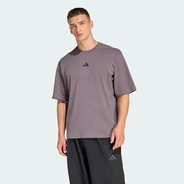 Áo Thun Nam Adidas PrimeLift Workout Oversize T-Shirt KD0325 Màu Than Chì Size M