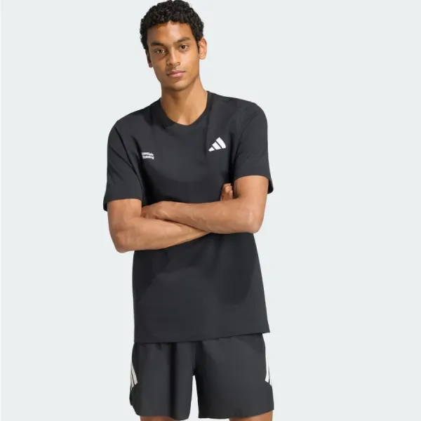 Áo Thun Nam Adidas Run Essentials Graphic KS2502 T-Shirt Màu Đen Size XS