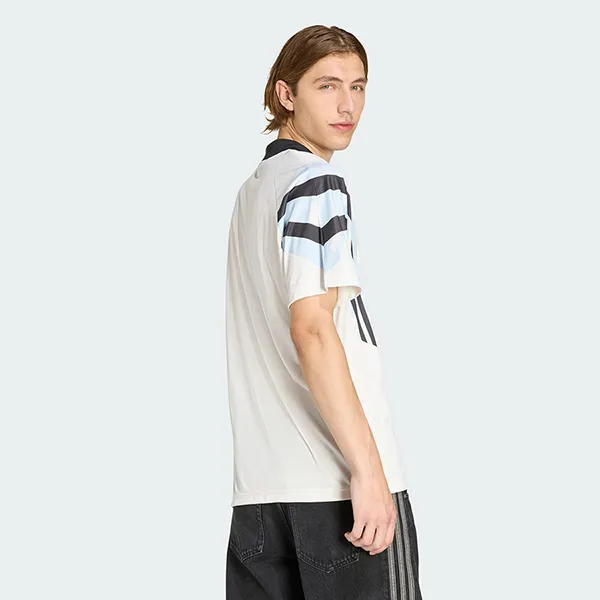 Áo Thun Nam Adidas Santiago AOP Infill Jersey KE2154 Màu Trắng Đen Size L