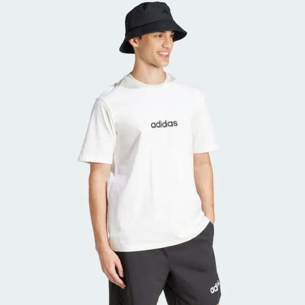 Áo Thun Nam Adidas Single Jersey Linear Essentials JE9000 Tshirt Màu Trắng Size XS