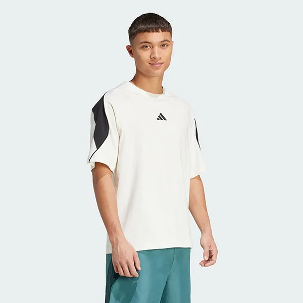 Áo Thun Nam Adidas Stadium T-shirt Off White/ Black JX5640 Màu Trắng Đen Size XS