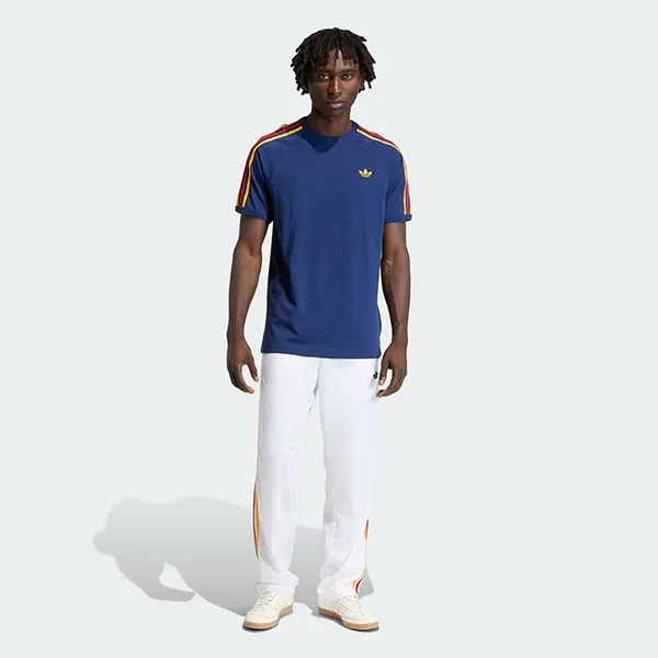 Áo Thun Nam Adidas T-Shirt With 3 Stripes Dark Blue KC8642 Màu Xanh Đậm Size S