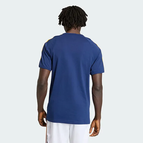 Áo Thun Nam Adidas T-Shirt With 3 Stripes Dark Blue KC8642 Màu Xanh Đậm Size S