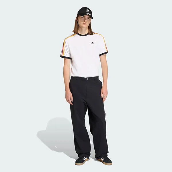 Áo Thun Nam Adidas T-shirt With 3 Stripes KC8639 Màu Trắng Size M