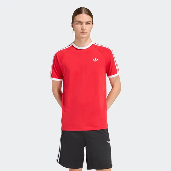 Áo Thun Nam Adidas T-shirt With 3 Stripes KE3535 Màu Đỏ Size XS