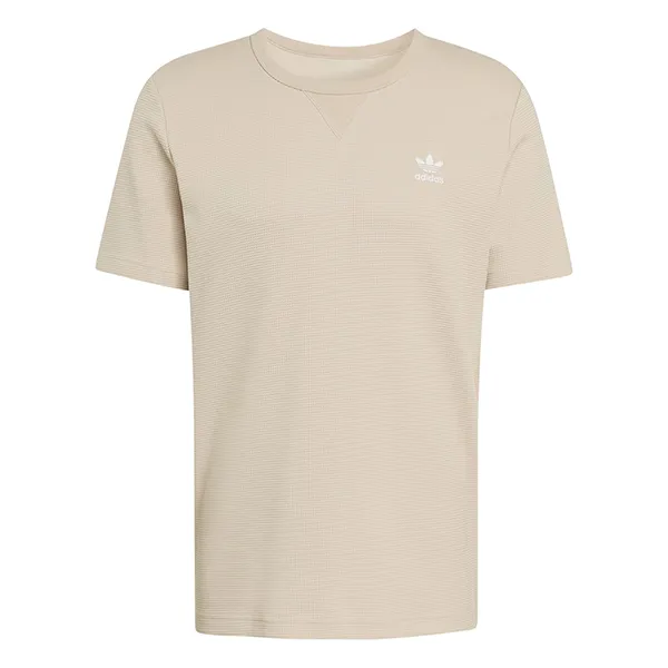 Áo Thun Nam Adidas Trefoil Essentials Waffle Tee KE1180 Màu Nâu Khaki Size M