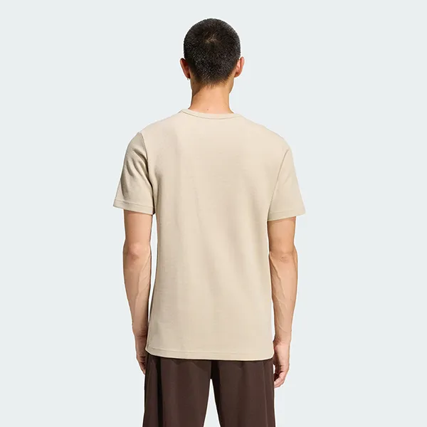 Áo Thun Nam Adidas Trefoil Essentials Waffle Tee KE1180 Màu Nâu Khaki Size M