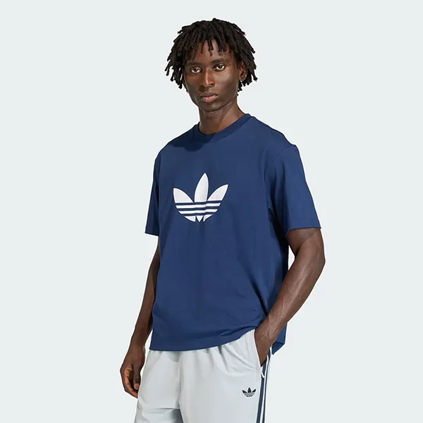 Áo Thun Nam Adidas Trefoil Loose Fit T-Shirt KE0904 Màu Xanh Navy Size S