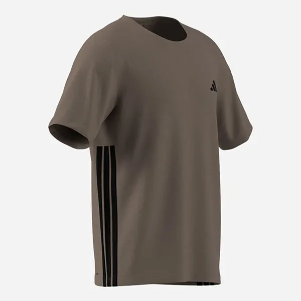 Áo Thun Nam Adidas Workout Essentials Feelready 3 Stripes KD0615 Màu Nâu Xám Size XS