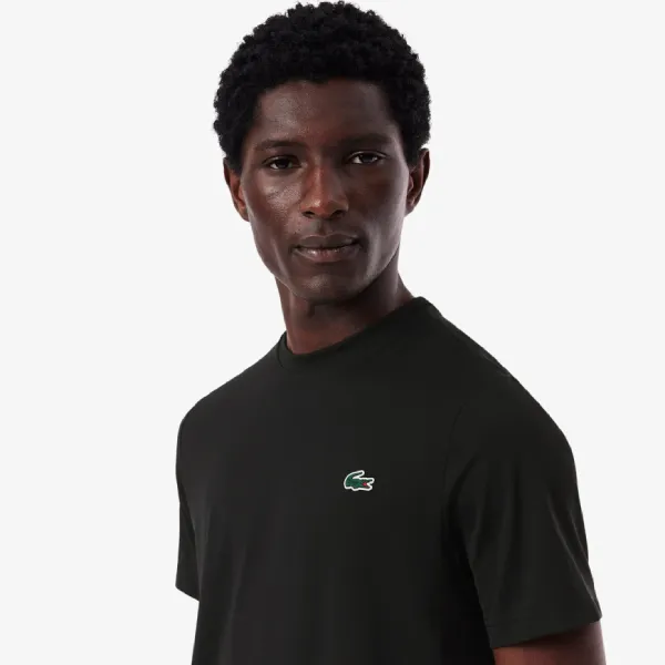 Áo Thun Nam Lacoste UV Protect Lightweight Stretch Sport TH8920 - 031 Tshirt Màu Đen Size 3