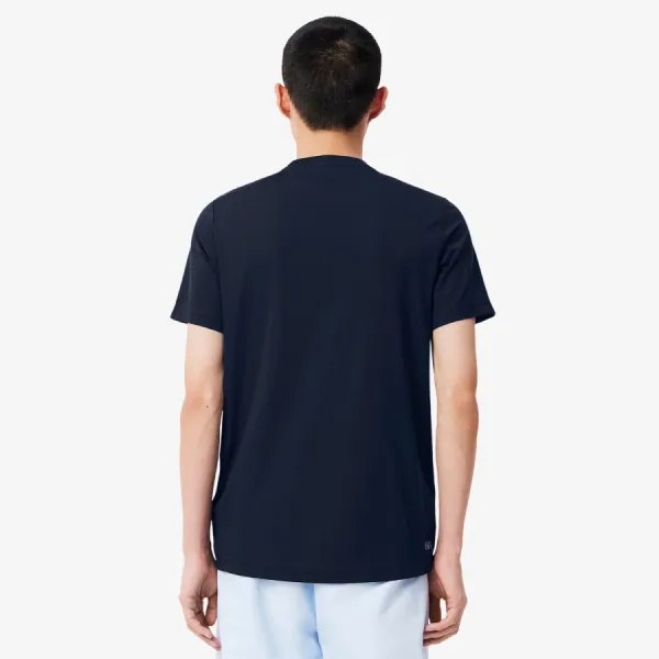 Áo Thun Nam Lacoste UV Protect Lightweight Stretch Sport TH8920 - 166 Tshirt Màu Xanh Navy Size 5