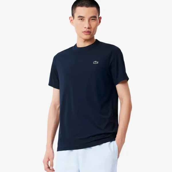 Áo Thun Nam Lacoste UV Protect Lightweight Stretch Sport TH8920 - 166 Tshirt Màu Xanh Navy Size 5