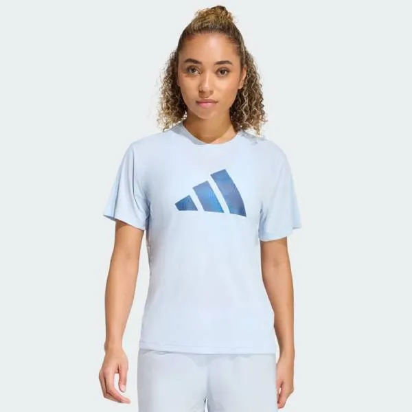 Áo Thun Nữ Adidas adi365 Running Essentials Brand Love T-Shirt KA0278 Màu Xanh Blue Size XS