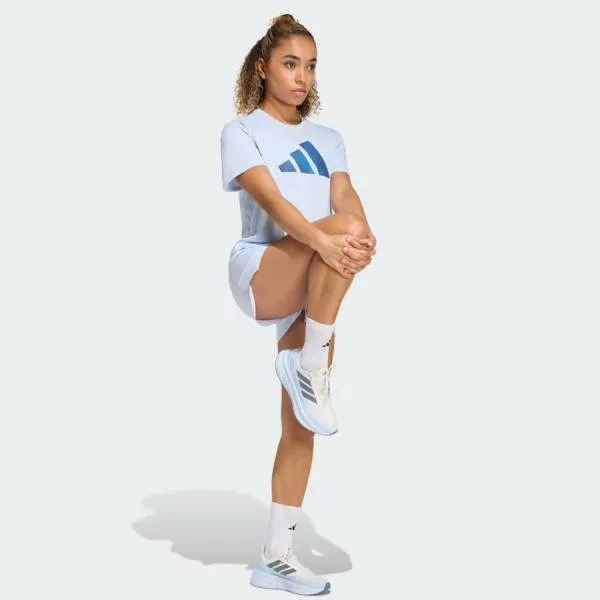 Áo Thun Nữ Adidas adi365 Running Essentials Brand Love T-Shirt KA0278 Màu Xanh Blue Size XS