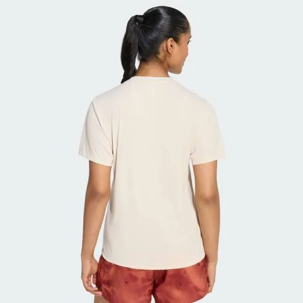 Áo Thun Nữ Adidas adi365 Running Essentials Brand Love T-Shirt KA0280 Màu Be Size XL