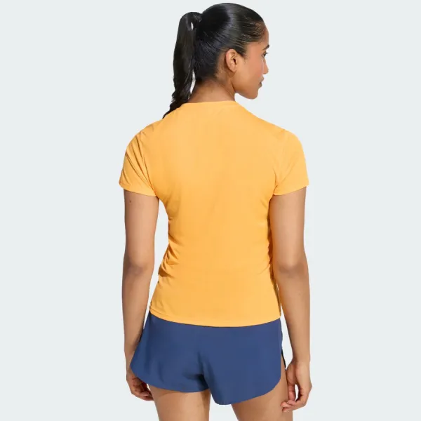Áo Thun Nữ Adidas Adizero Essentials KA2945 Tshirt Màu Cam Sữa Size XS