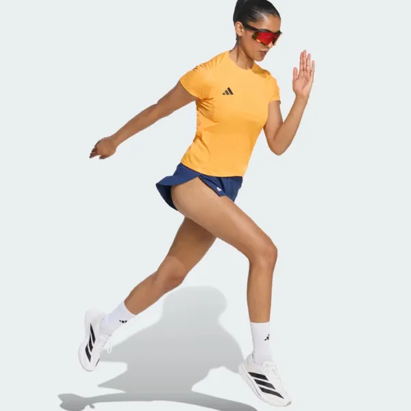 Áo Thun Nữ Adidas Adizero Essentials KA2945 Tshirt Màu Cam Sữa Size XS