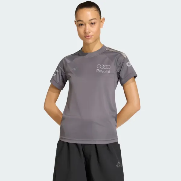 Áo Thun Nữ Adidas Audi Revolut f1 Team Driver Short-Sleeve Jersey Replica KF0941 Tshirt Màu Xám Size XS