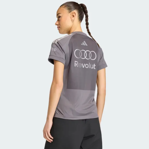 Áo Thun Nữ Adidas Audi Revolut f1 Team Driver Short-Sleeve Jersey Replica KF0941 Tshirt Màu Xám Size XS