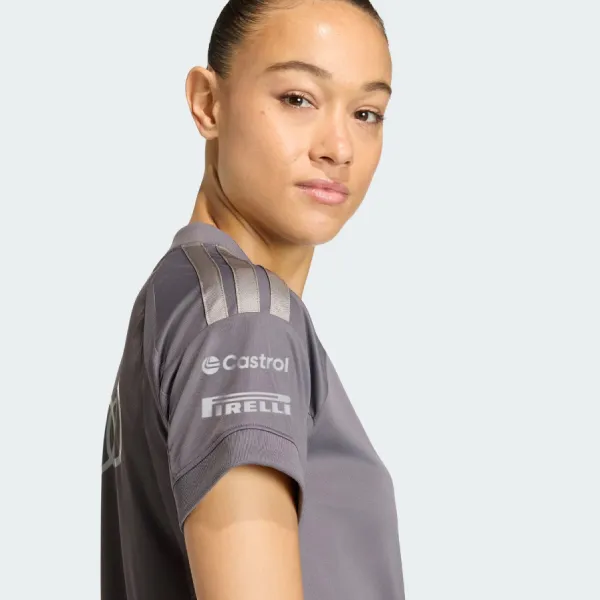 Áo Thun Nữ Adidas Audi Revolut f1 Team Driver Short-Sleeve Jersey Replica KF0941 Tshirt Màu Xám Size XS