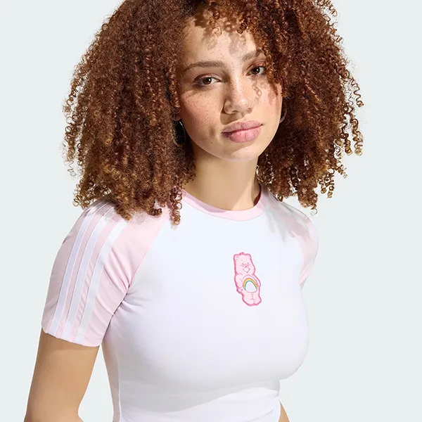 Áo Thun Nữ Adidas Baby Tee Care Bears KR9628 Màu Trắng Size L