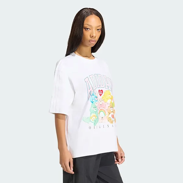 Áo Thun Nữ Adidas Care Bears Oversize T-Shirt KR1480 Màu Trắng Size M