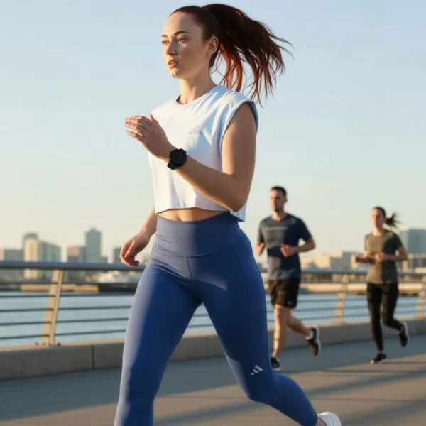 Áo Thun Nữ Adidas Crop Top Adi365 Running Essentials KA0289 Màu Xanh Nhạt Size XS