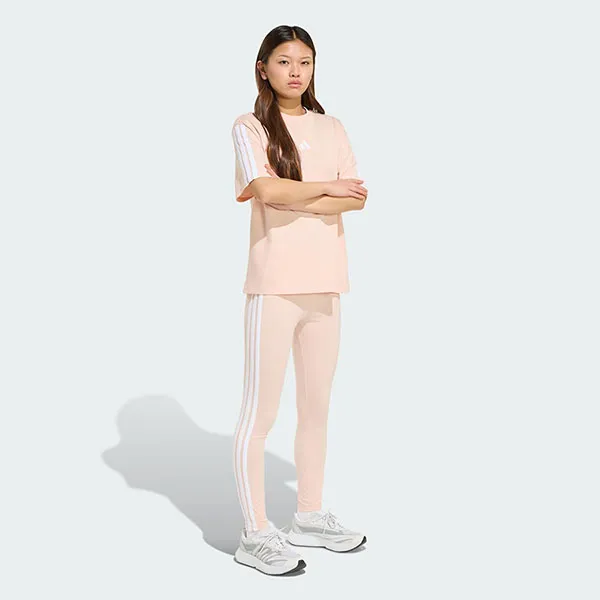Áo Thun Nữ Adidas Essentials 3-Stripes Boyfriend T-Shirt KC5206 Màu Hồng Phấn Size XS