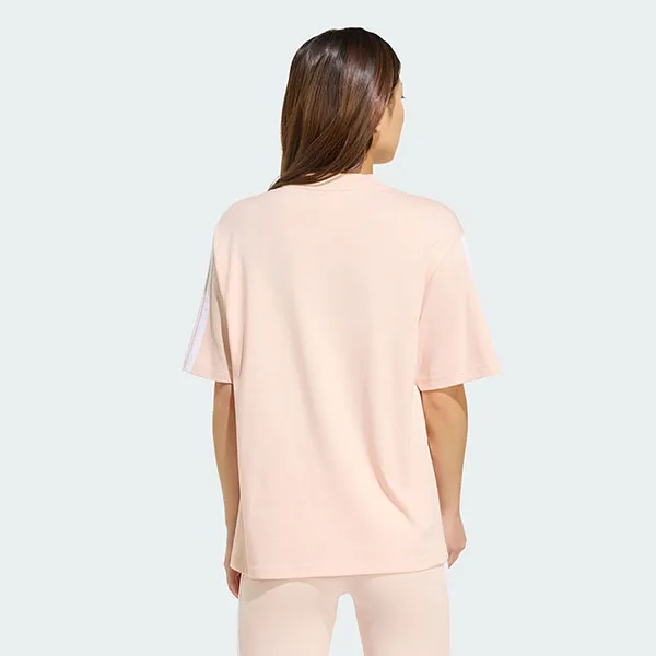 Áo Thun Nữ Adidas Essentials 3-Stripes Boyfriend T-Shirt KC5206 Màu Hồng Phấn Size XS