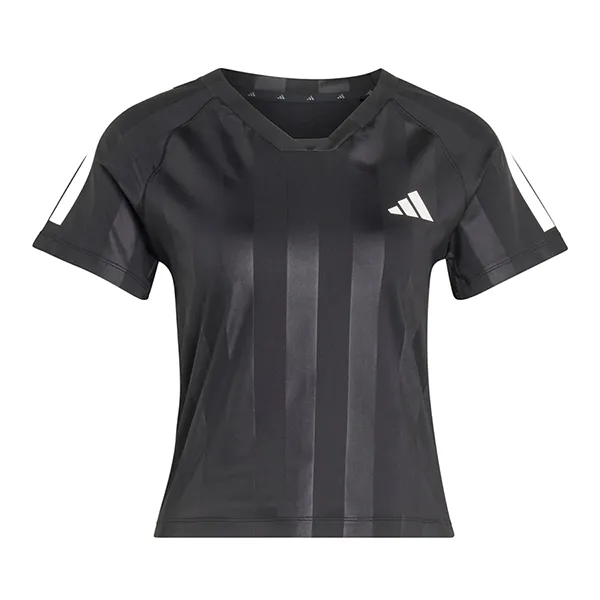 Áo Thun Nữ Adidas Hyperglam 3-Stripes Embossed T-Shirt KC7695 Màu Đen Size S
