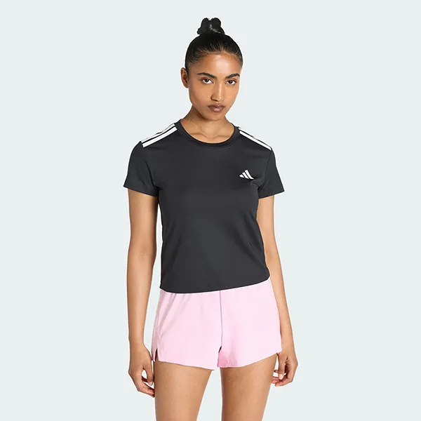 Áo Thun Nữ Adidas Hyperglam 3 Stripes Women's Training T-shirt KC7639 Màu Đen Size XL